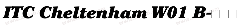 ITC Cheltenham W01 B字体转换